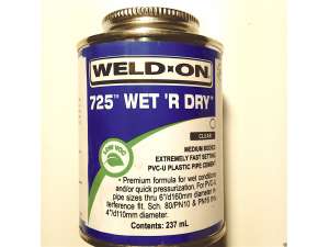 Solvent Weld.On Adhesive