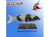 Koi Statue On Stand Shiro